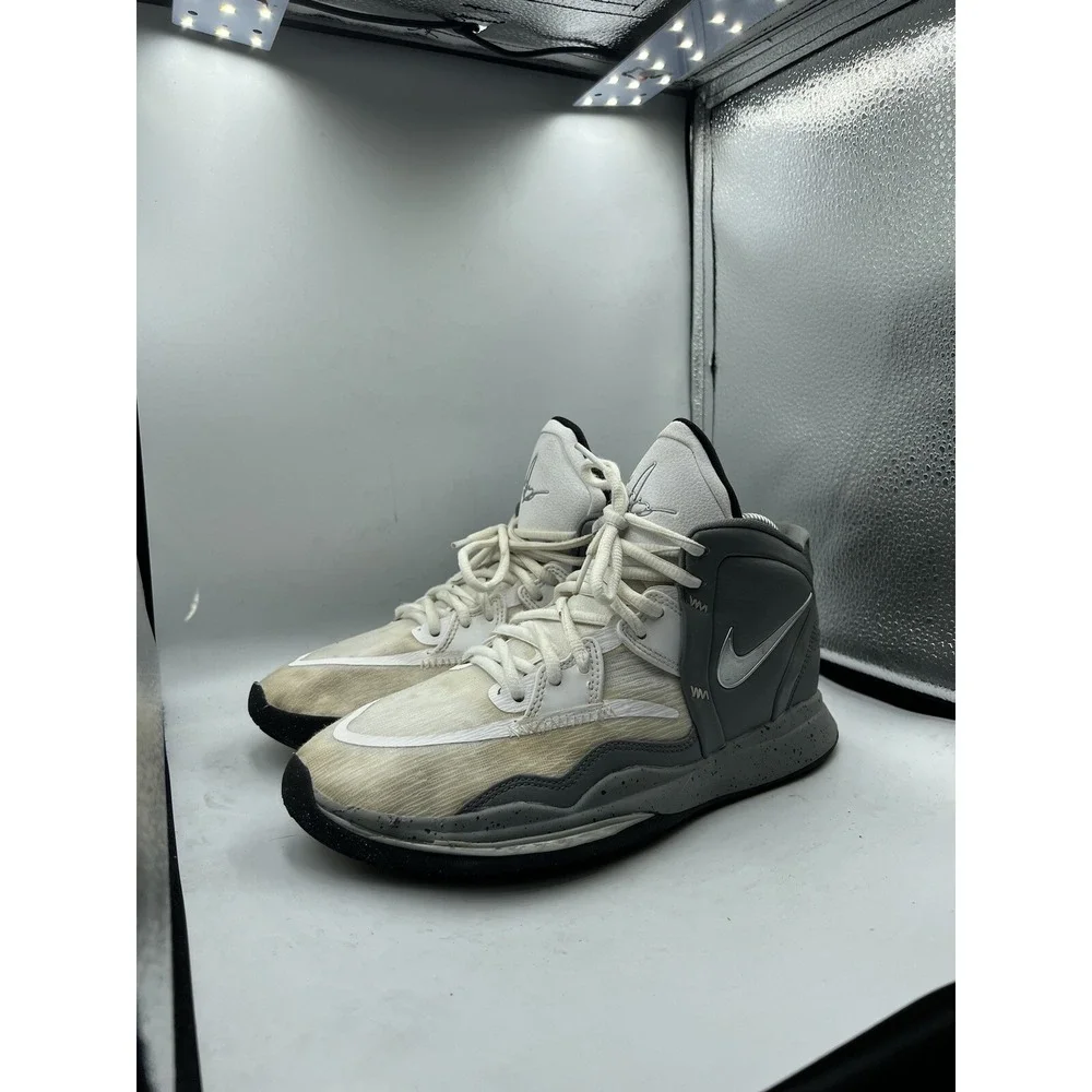 Nike‎ Boys Kyrie Infinity SE DD0335-108 Gray Basketball Shoes Sneakers Size 6.5Y